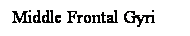 Cuadro de texto: Middle Frontal Gyri
